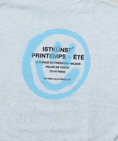 ISTKUNST（イストクンスト）の「【UNISEX】ISTKUNST／ロゴスマイリーT 2904685（Tシャツ/カットソー・メンズ・ライトブルー/ブラック/ホワイト/ピンク/ネイビー/ライトグレー・SMALL/LARGE/MEDIUM）」の12枚目の写真