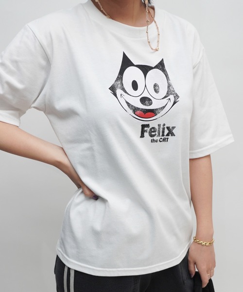 ARCHIVER(アーカイバ)の「【Bz】FELIXフェイスプリントレギュラーTシャツ/ロゴTシャツ(RZ)(Tシャツ/カットソー・レディース・ブラック/スミクロ/オフホワイト・FREE)」の14枚目の写真
