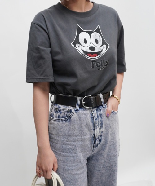 ARCHIVER(アーカイバ)の「【Bz】FELIXフェイスプリントレギュラーTシャツ/ロゴTシャツ(RZ)(Tシャツ/カットソー・レディース・ブラック/スミクロ/オフホワイト・FREE)」の12枚目の写真