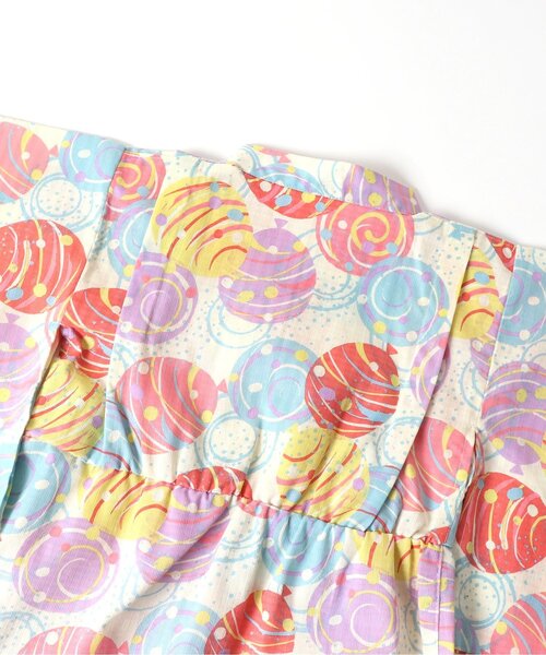 BREEZE（ブリーズ）の「【すっぽり着られる/帯セット】花火＆水風船柄浴衣（浴衣・キッズ・レインボー/ラベンダー・100/110/120/130/140）」の18枚目の写真