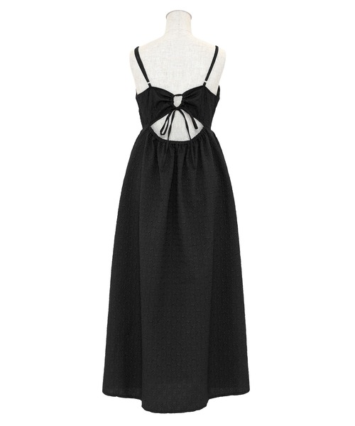 PUNYUS（プニュズ）の「バックオープンキャミワンピース（ワンピース・レディース・アイボリー/ブラック・1/2/3/4）」の13枚目の写真