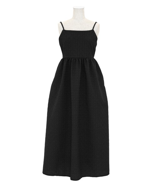 PUNYUS（プニュズ）の「バックオープンキャミワンピース（ワンピース・レディース・アイボリー/ブラック・1/2/3/4）」の17枚目の写真