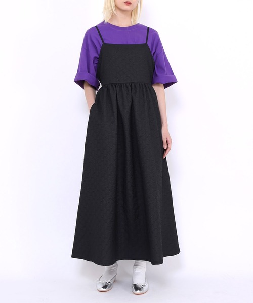 PUNYUS（プニュズ）の「バックオープンキャミワンピース（ワンピース・レディース・アイボリー/ブラック・1/2/3/4）」の6枚目の写真