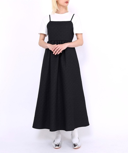 PUNYUS（プニュズ）の「バックオープンキャミワンピース（ワンピース・レディース・アイボリー/ブラック・1/2/3/4）」の8枚目の写真