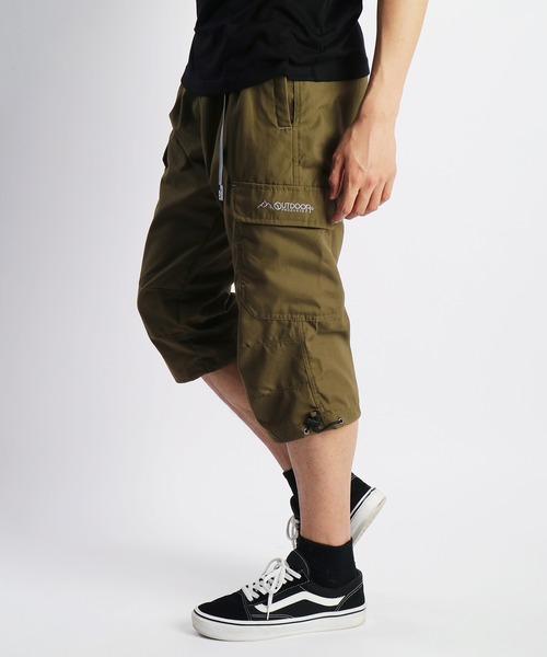 OUTDOOR PRODUCTS(アウトドアプロダクツ)の「TCウェザー クライミングカーゴ 7分丈パンツ(カーゴパンツ・メンズ・チャコール/カーキ/ベージュ/ブラック/オリーブ/ブルー・L/LL/M)」の13枚目の写真