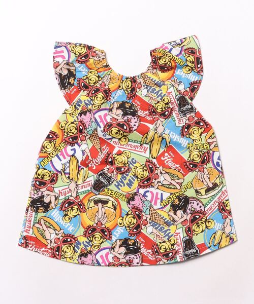 HYSTERIC MINI(ヒステリックミニ)の「MY FIRST HYSTERIC Munchies総柄Viscotexチュニック(チュニック・キッズ・マルチ・105)」の2枚目の写真