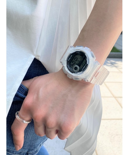 Three Four Time(スリーフォータイム)の「5気圧防水 クリアベルトデジタルウォッチ / 時計(アナログ腕時計・レディース・ベージュ/ホワイト・FREE)」の13枚目の写真