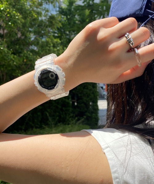 Three Four Time(スリーフォータイム)の「5気圧防水 クリアベルトデジタルウォッチ / 時計(アナログ腕時計・レディース・ベージュ/ホワイト・FREE)」の20枚目の写真