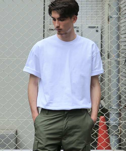 WAIPER.inc（ワイパーインク）の「GOODWEAR 2W7-11221ポケット無し S/S BIG TEE（Tシャツ/カットソー・メンズ・チャコールグレー/ブラック/杢グレー/ネイビー/グレイッシュベージュ/ホワイト/グリーン系その他・S/M/XL/L）」の3枚目の写真