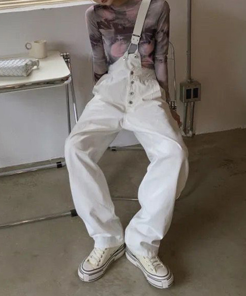 c.u.l（シーユーエル）の「タイダイ柄 シアーハイネックカットソー culw475（Tシャツ/カットソー・レディース・グレー・FREE）」の3枚目の写真