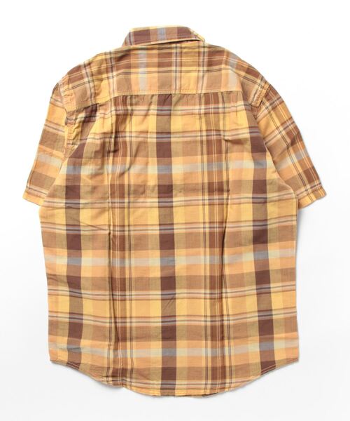 L.L.Bean（エルエルビーン）の「ラギッド・リネン・ブレンド・シャツ、半袖　プラッド　トラディショナル・フィット（ゆったりフィット）米国フィット・レギュラー（シャツ/ブラウス・メンズ・レッド系その他/ブラウン系その他・SMALL/MEDIUM/LARGE/X-LARGE）」の9枚目の写真