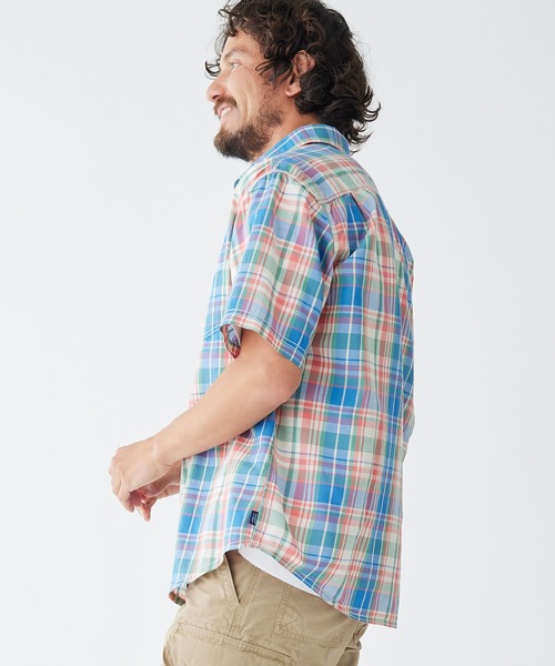 L.L.Bean（エルエルビーン）の「ラギッド・リネン・ブレンド・シャツ、半袖　プラッド　トラディショナル・フィット（ゆったりフィット）米国フィット・レギュラー（シャツ/ブラウス・メンズ・レッド系その他/ブラウン系その他・SMALL/MEDIUM/LARGE/X-LARGE）」の11枚目の写真