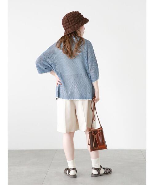 ehka sopo（エヘカソポ）の「ウエストタブショートパンツ(セットアップ可)（その他パンツ・レディース・カーキ/ベージュ/モカ・F）」の8枚目の写真