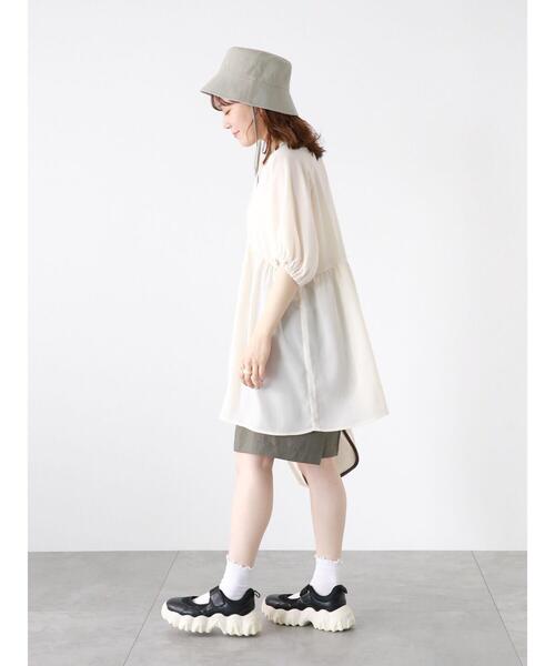 ehka sopo（エヘカソポ）の「ウエストタブショートパンツ(セットアップ可)（その他パンツ・レディース・カーキ/ベージュ/モカ・F）」の9枚目の写真