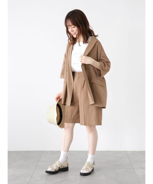 ehka sopo（エヘカソポ）の「ウエストタブショートパンツ(セットアップ可)（その他パンツ・レディース・カーキ/ベージュ/モカ・F）」の18枚目の写真