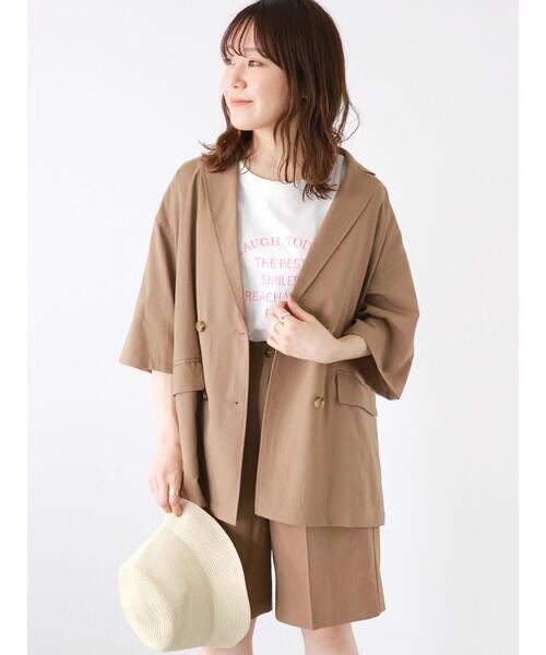 ehka sopo（エヘカソポ）の「ウエストタブショートパンツ(セットアップ可)（その他パンツ・レディース・カーキ/ベージュ/モカ・F）」の10枚目の写真