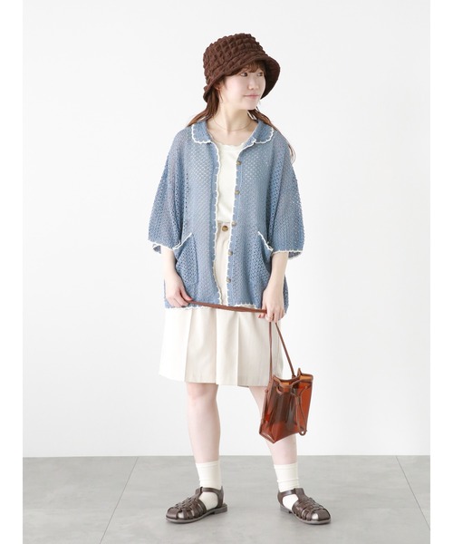 ehka sopo（エヘカソポ）の「ウエストタブショートパンツ(セットアップ可)（その他パンツ・レディース・カーキ/ベージュ/モカ・F）」の4枚目の写真