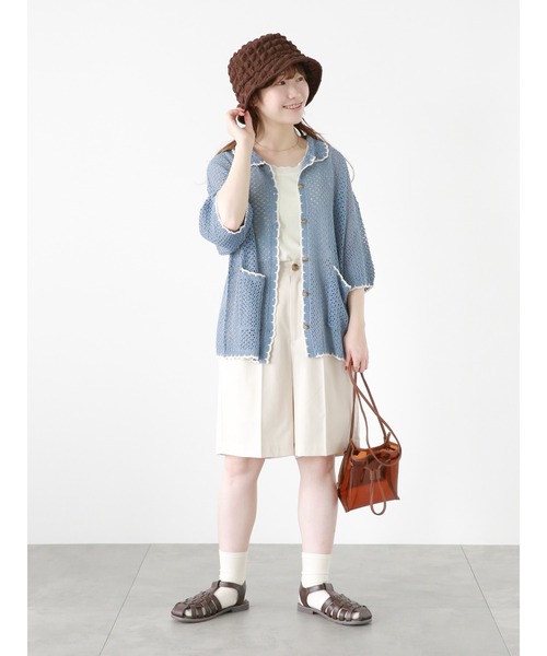 ehka sopo（エヘカソポ）の「ウエストタブショートパンツ(セットアップ可)（その他パンツ・レディース・カーキ/ベージュ/モカ・F）」の21枚目の写真