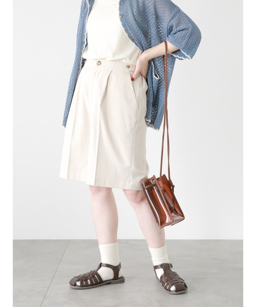 ehka sopo（エヘカソポ）の「ウエストタブショートパンツ(セットアップ可)（その他パンツ・レディース・カーキ/ベージュ/モカ・F）」の13枚目の写真