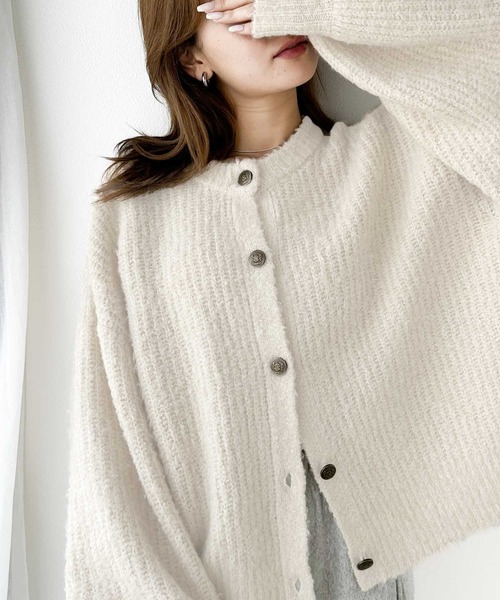 セール】大人の愛されアイテム。リサイクルポリエステル2wayざっくり