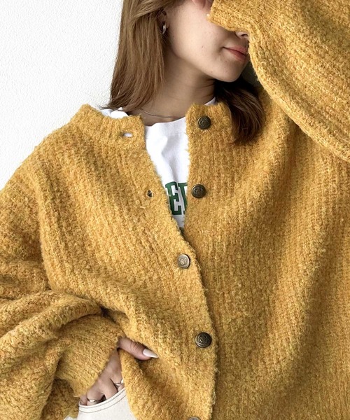 セール】大人の愛されアイテム。リサイクルポリエステル2wayざっくり