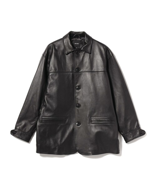 BEAMS（ビームス）の「BEAMS / レザー カーコート ブルゾン（ブルゾン・メンズ・ブラック・S/M/L/XL）」の11枚目の写真