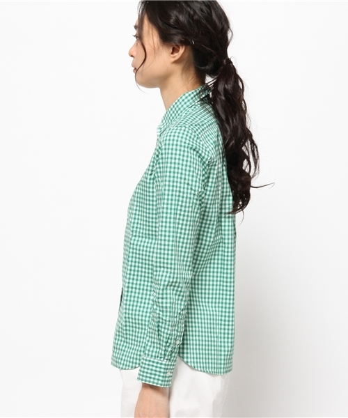OUTLET（アウトレット）の「【CIAOPANIC TYPY】ギンガムシャツ（シャツ/ブラウス・レディース・グリーン・SMALL/MEDIUM）」の3枚目の写真