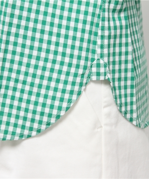 OUTLET（アウトレット）の「【CIAOPANIC TYPY】ギンガムシャツ（シャツ/ブラウス・レディース・グリーン・SMALL/MEDIUM）」の7枚目の写真