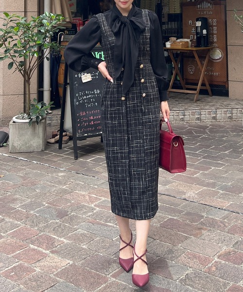 ROYAL PARTY（ロイヤルパーティー）の「レトロ釦ツイードジャンパー