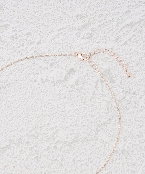 grove（グローブ）の「◆プチビジューリングY字ネックレス（ネックレス・レディース・ピンクゴールド/ゴールド/シルバー・00）」の8枚目の写真