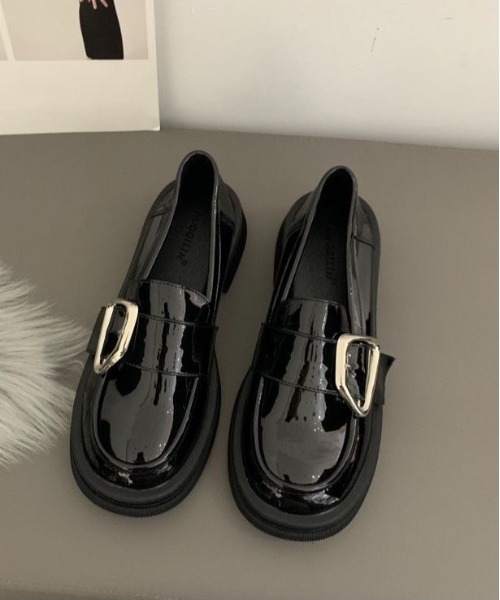 Burner(バーナー)の「【OKUOKU 0909】デザインベルト ローファー oku-shoes-694821694910-38 U(ローファー・レディース・ブラック/ブラック系その他・36/38/40)」の1枚目の写真