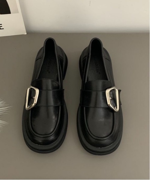 Burner(バーナー)の「【OKUOKU 0909】デザインベルト ローファー oku-shoes-694821694910-38 U(ローファー・レディース・ブラック/ブラック系その他・36/38/40)」の2枚目の写真