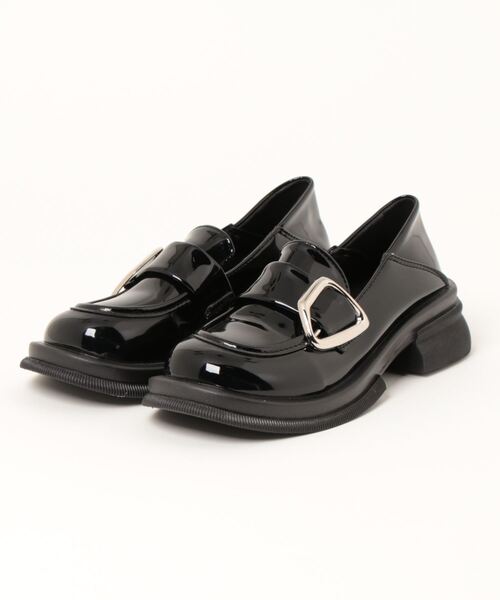 Burner(バーナー)の「【OKUOKU 0909】デザインベルト ローファー oku-shoes-694821694910-38 U(ローファー・レディース・ブラック/ブラック系その他・36/38/40)」の5枚目の写真