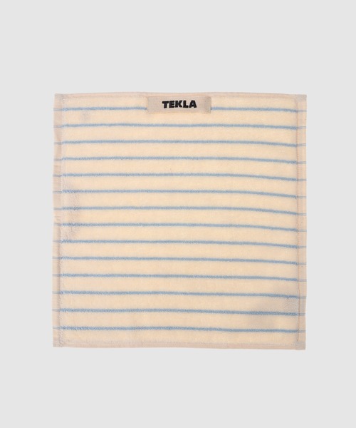 TEKLA（テクラ）の「Terry Towel - Striped - 30x30（ハンカチ/ハンドタオル・レディース・レッド系その他/ブラック×ブルー/ホワイト×ブルー/ブルー系その他2/ホワイト×ネイビー/ホワイト×ブラウン/ホワイト系その他/ホワイト×グリーン/ホワイト系その他2/ブラック×グリーン/ブルー系その他/ホワイト系その他3/グリーン系その他/ピンク系その他/ブラック系その他・30）」の3枚目の写真