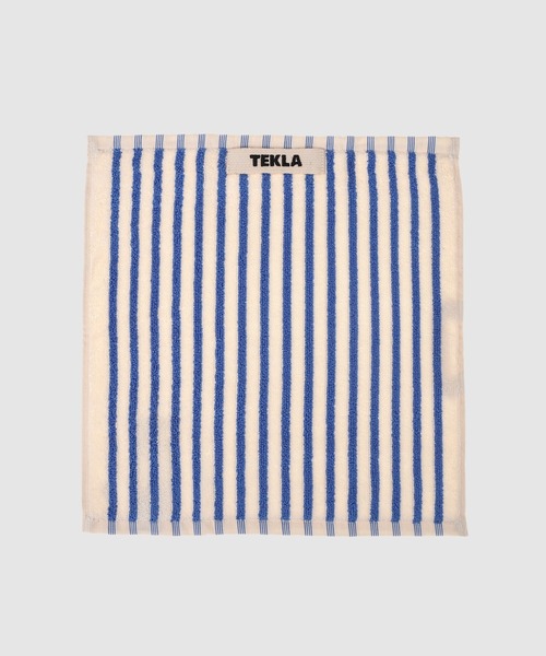 TEKLA（テクラ）の「Terry Towel - Striped - 30x30（ハンカチ/ハンドタオル・レディース・レッド系その他/ブラック×ブルー/ホワイト×ブルー/ブルー系その他2/ホワイト×ネイビー/ホワイト×ブラウン/ホワイト系その他/ホワイト×グリーン/ホワイト系その他2/ブラック×グリーン/ブルー系その他/ホワイト系その他3/グリーン系その他/ピンク系その他/ブラック系その他・30）」の4枚目の写真