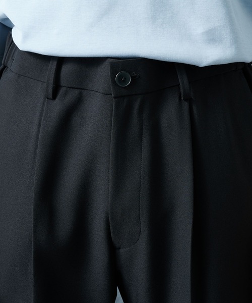 STUDIOUS（ステュディオス）の「【PUBLIC TOKYO/パブリックトウキョウ】エバークリースGRクロスフレアスラックス（スラックス・メンズ・グレー/ブラック/ダークグレー・2/1/3）」の11枚目の写真