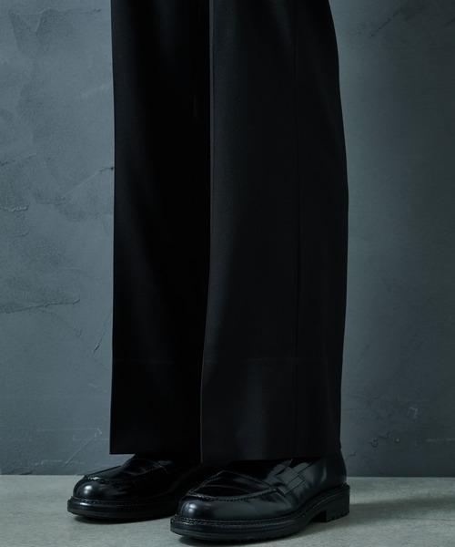 STUDIOUS（ステュディオス）の「【PUBLIC TOKYO/パブリックトウキョウ】エバークリースGRクロスフレアスラックス（スラックス・メンズ・グレー/ブラック/ダークグレー・2/1/3）」の14枚目の写真