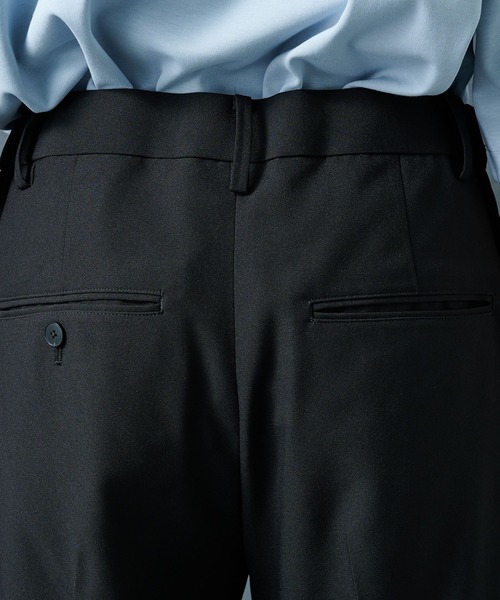 STUDIOUS（ステュディオス）の「【PUBLIC TOKYO/パブリックトウキョウ】エバークリースGRクロスフレアスラックス（スラックス・メンズ・グレー/ブラック/ダークグレー・2/1/3）」の15枚目の写真