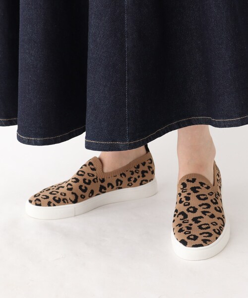 OPAQUE.CLIP(オペークドットクリップ)の「◆【抗菌防臭加工】ニットスリッポン(スニーカー・レディース・ブラック/ダークブラウン系・02/03/01)」の6枚目の写真