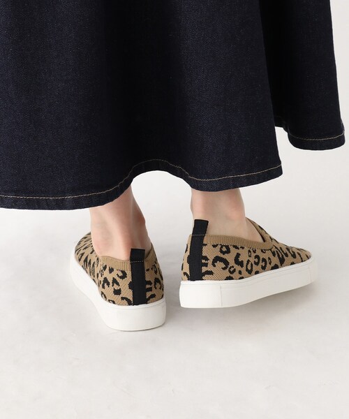 OPAQUE.CLIP(オペークドットクリップ)の「◆【抗菌防臭加工】ニットスリッポン(スニーカー・レディース・ブラック/ダークブラウン系・02/03/01)」の7枚目の写真