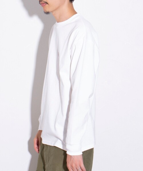 GLOSTER（グロスター）の「【GLOSTER/グロスター】ワンポイント刺繍 タイガーリーフ ロンT バックプリント ベトジャン（Tシャツ/カットソー・メンズ・ネイビー/オリーブ/ホワイト・S/M/L）」の11枚目の写真