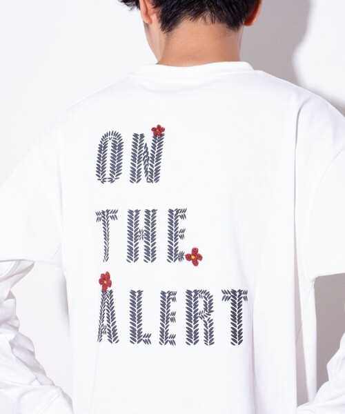 GLOSTER（グロスター）の「【GLOSTER/グロスター】ワンポイント刺繍 タイガーリーフ ロンT バックプリント ベトジャン（Tシャツ/カットソー・メンズ・ネイビー/オリーブ/ホワイト・S/M/L）」の18枚目の写真