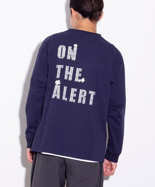 GLOSTER（グロスター）の「【GLOSTER/グロスター】ワンポイント刺繍 タイガーリーフ ロンT バックプリント ベトジャン（Tシャツ/カットソー・メンズ・ネイビー/オリーブ/ホワイト・S/M/L）」の22枚目の写真