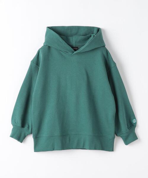 green label relaxing(グリーンレーベルリラクシング)の「【WEB限定】TJ 裏毛 フード プルオーバー 100cm-130cm(パーカー・キッズ・ダークグリーン/ブラック/ネイビー/ライトグレー・100cm/130cm/110cm/120cm)」の1枚目の写真