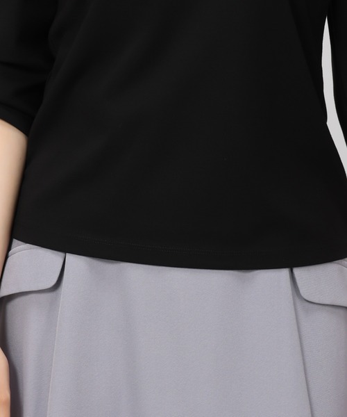 MISCH MASCH(ミッシュマッシュ)の「■2023秋冬新作■パールトリミングカットソー/MM338201(Tシャツ/カットソー・レディース・ピンク/ホワイト/ブラック・フリ-)」の11枚目の写真