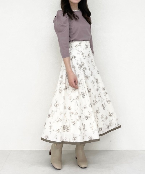 MISCH MASCH(ミッシュマッシュ)の「■2023秋冬新作■パールトリミングカットソー/MM338201(Tシャツ/カットソー・レディース・ピンク/ホワイト/ブラック・フリ-)」の18枚目の写真