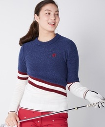 【FILA GOLF:フィラゴルフ】レディースライン切り替えセーター ゴルフ