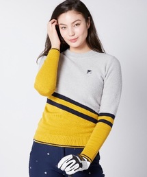 【FILA GOLF:フィラゴルフ】レディースライン切り替えセーター ゴルフ