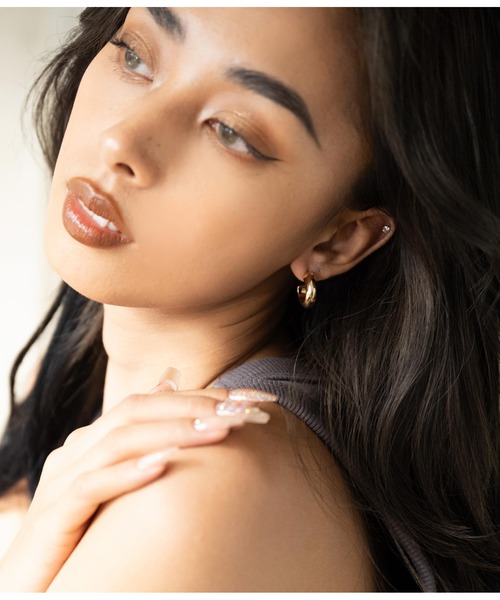 LATINA（ラティーナ）の「ラウンドデザインピアスSET（ピアス（両耳用）・レディース・ゴールド・FREE）」の6枚目の写真