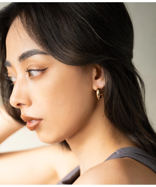 LATINA（ラティーナ）の「ラウンドデザインピアスSET（ピアス（両耳用）・レディース・ゴールド・FREE）」の4枚目の写真